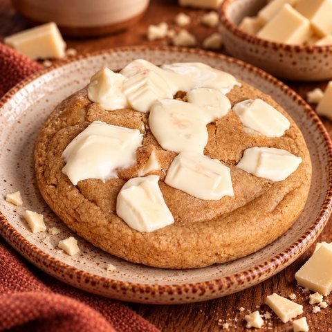 Cookie au chocolat blanc fondant